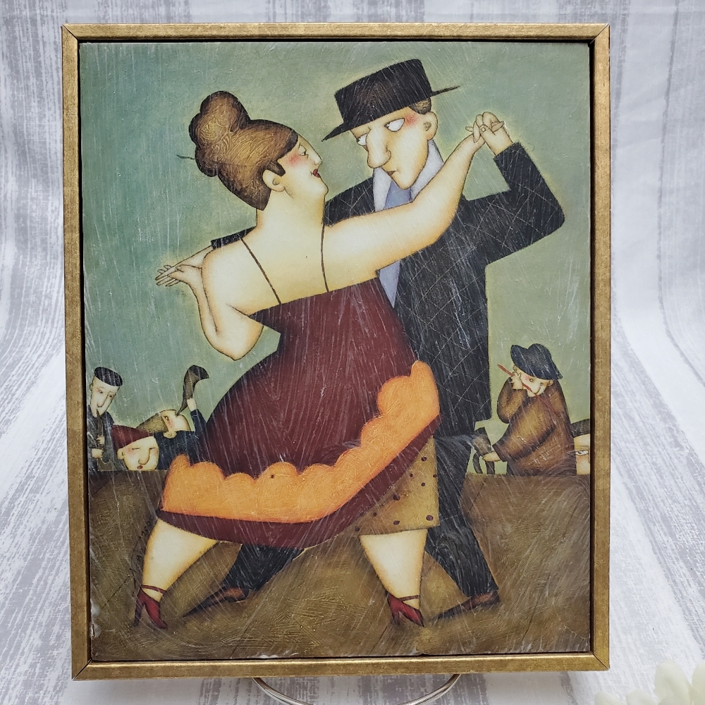 STEVEN LAMB 00' Tango Dancers  Lovers PRINT Signed Canadian Art 2000